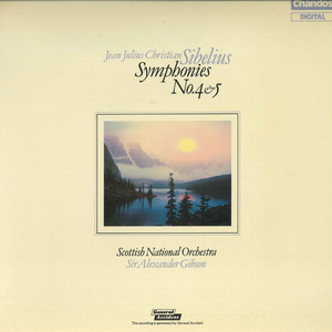 英LP Scottish National Orchestra, Sir Alexander Gibson Jean Julius Christian Sibelius Symphonies No. 4 & 5 ABRD1074 /00260