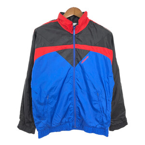 90年代 adidas アディダス ナイロン トラックジャケット スポーツ ブルー (メンズ F168) 中古 古着 R1847