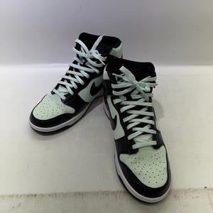 06w2838★1円~ NIKE ナイキ DUNK HI 10.5 ミントブルー/ブラック 27.5cm スニーカー 中古品