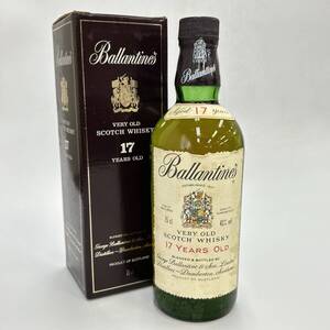 24仙/A069059-1/S011-425/KA3000 酒 Ballantine’s 17年 VERY OLD SCOTCH WHISKY バランタイン スコッチ ウイスキー 43% 750ml 箱付き