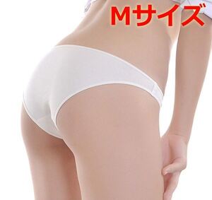 送料無料 定番 ビキニ パンティ 白 Mサイズ 股上浅めローライズフルバックショーツ Japanese girl lingerie panties