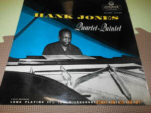 【UK MONO】HANK JONES QUARTET-QUINTET LONDON LTZ-C15014 COAT/DG/ペラ/FLIP BACK/FLAT DISC orig.はSAVOY