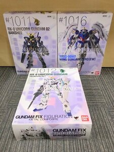 BANDAI GUNDAM FIX FIGURATION METAL COMPOSITE 超合金 1011 1012 RX-0 1016 XXXG-00W0 フィギュア 3個セット バンダイ 1円~　S3746