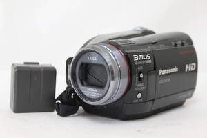 【返品保証】 【録画再生確認済み】パナソニック Panasonic HDC-HS100 ブラック 12x バッテリー付き ビデオカメラ v9827