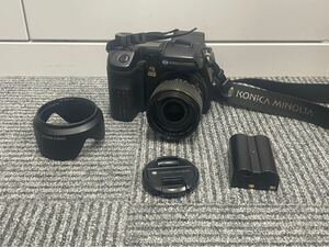 10-039 MINOLTA コニカミノルタ カメラ DiMAGE A2 フイルムカメラ ブラック レンズ付き 未チェック ジャンク品 AS8.0