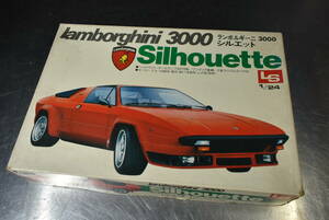 Qo121 vintage 1977 LS 1:24 Lamborghini 3000 Silhouette 絶版 ランボルギーニ 3000 シルエット デタッチブル ループタイプ 60サイズ 