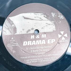【08】レコード　H&M [Drama EP] US Axis: Detroit.Jeff Mills.Robert Hood