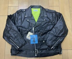 Hombre Nino オンブレニーニョ レザーライダース BK M 未使用 HNW20-JK0007