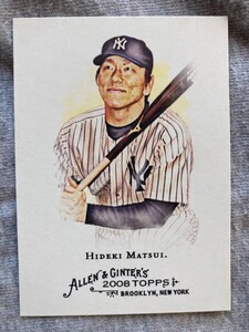 08Allen&Ginter#179 Hideki Matsui(松井秀喜）