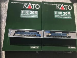 ◆◇　KATO 3025EF60500＋3020‐7EF57特急色＋10-1141/1142　20系寝台特急「さくら」機関車2両＋長崎編成・佐世保編成　18セット　◇◆