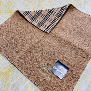 【人気柄】新品/BURBERRY/タオルハンカチ/正規品/バーバリー/綿100%/未使用/即決あり/匿名発送/ノバチェック/ハンドタオル/Y/茶色/ブラウン