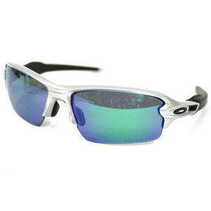 OAKLEY オークリー サングラス スポーツサングラス フラック2.0 アジアンフィット ミラーレンズ 009271-02 Silver 中古