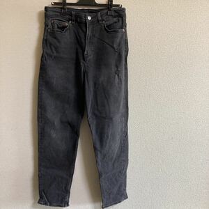 メンズ　ジーンズ　デニムパンツ DIVIDED H&M ダメージデニム　 黒