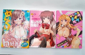 まとめ発送不可【成人向け】アダルト本◆３冊セット◆中古　めんくい!　　マジカルメイクラブ!　むっちりずむ!　　匿名配送　ポスト投函　