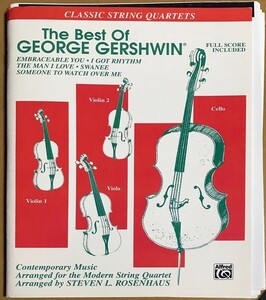 ガーシュウィン ジョージ・ガーシュウィン作品集/弦楽四重奏用編曲 輸入楽譜 Gershwin, arr. for String Quartet 洋書