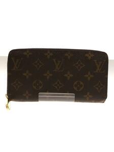 LOUIS VUITTON◆1)ジッピー・ウォレット_モノグラム_BRW/PVC/BRW/総柄/レディース/ジップスレ有