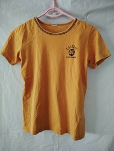 EASTBOY 　Tシャツ　ロゴ　オレンジ　半袖　丸首