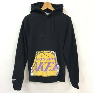 mitchell＆ness NBA losangels Lakers スウェット パーカー ブラック S ロサンゼルス　レイカーズ　プルオーバー 