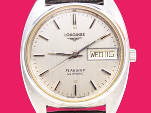 ■♪価格高騰! 資産価値! 稼働 電池新品 メンズ ビンテージ 高級超レア！ LONGINES ロンジン フラッグシップ ULTRONIC ウルトロニック 音叉