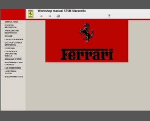 フェラーリ　575Ｍ　マラネロ　ワークショップマニュアル　整備書　ferrari maranello 575M　修理書