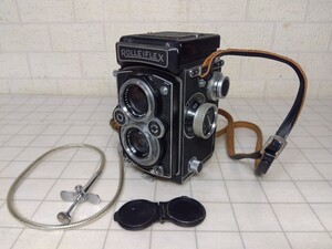 987■ROLLEIFLEX　ローライフレックス 　オートマット　テッサー　Carl Zeiss Tessar 75mm F3.5　二眼レフ　部品取りジャンク現状品