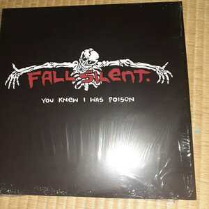 ★超限定！　fall Silent./you knew I Was Poison 初回 Ltd300 red color vinyl　ハードコア　パワーバイオレンス大名盤