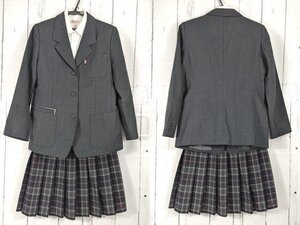 【as523】京都府 立命館宇治高校 女子用 学生服 制服 ブレザー+長袖カッターシャツ+冬服スカート◆g42