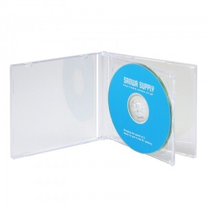 【5枚×5セット】 サンワサプライ Blu-ray・DVD・CDケース(2枚収納タイプ) FCD-22CLN2X5 /l