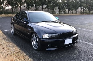 BMW希少 E46 M3 SMGⅡ後期 カーボンブラック 実走8.4万キロ 程度が足回り内装共に素晴らしい極上車！SMGⅡポンプ交換済 走行距離少な目！