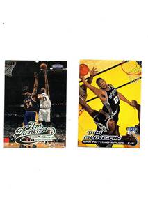 NBA 98-99 99-00 Fleer ULTRA Tim Duncan ティム・ダンカン 2枚セット　新品ミント状態品