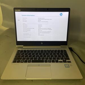 JXJK5445 HP EliteBook 830 G6/Intel Core i5-8265U 1.60GHz /メモリ:4GB /sSD:512/BIOS確認済