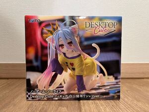 ノーゲーム・ノーライフ Desktop Cute フィギュア 白 猫耳Tシャツver. 未開封 未使用 プライズ