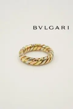 BVLGARI ブルガリ トゥボガスリング 750イエローホワイトピンクゴールド