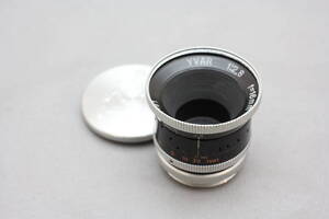 ■絞り・ピントリング動作しました■　Kern-Paillard Switzerland YVAR 16mm F2.8 AR Cマウント　■レンズ年代のわりにきれいです■