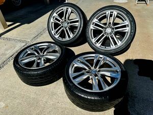 溝有 Y50 後期 フーガ 450GT タイプS 純正 エンケイ ハイパーシルバー 245/40R19 4本セット 軽量 ハイグロス インフィニティ M45 ニッサン