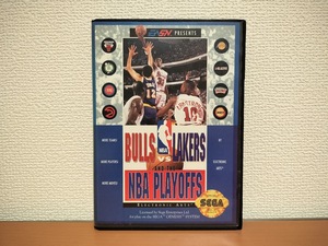 MD ソフト　北米版　BULLS VS. LAKERS AND THE NBA PLAYOFFS　　美品