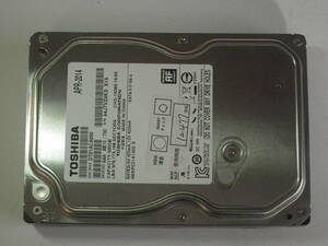 【2台セット】中古動作品・3.5インチHDD Toshiba　APR-2014　NOV-2015 500GB×2(１TB）　SATA 