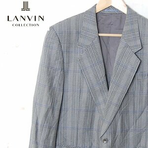 ランバン LANVIN■カシミヤ混ウールテーラードジャケット　メンズジャケット■R48-45■グレー ※NK4216018