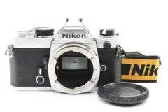 超美品　NIKON FM シルバー フィルムカメラ　モルト新品交換済 Y894