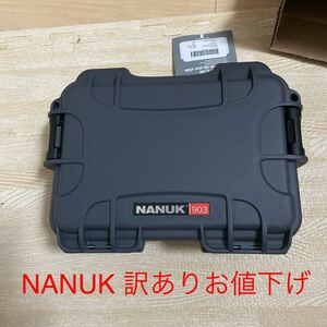 NANUK 903 カラー　グラファイト　新品　未使用　写真の部分に最初から傷がありました。お値下げ致しました