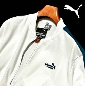 ◆H768新品【メンズXXL】プーマ ゴルフにオススメ スウェットフルジップ CORE HERITAGE トラック ジャケット　puma