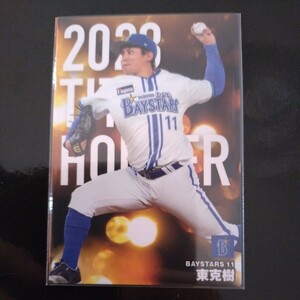 カルビープロ野球チップス2024第一弾タイトルホルダーカードT-02　横浜DeNAベイスターズ　東克樹