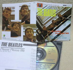 即決！送料230円●CD ビートルズ Beatles Please Please Me 初期日本盤 リマスター前のモノラル音源 対訳掲載