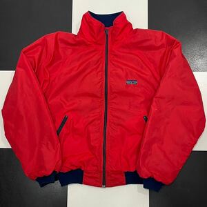 【516】 80s アメリカ 製 三角タグ patagonia シェルド シンチラ ジャケット フリース M レッド 赤 red パタゴニア vintage ビンテージ USA