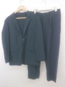 ◇ UNBUILT TAKEO KIKUCHI タケオキクチ 背抜き シングル2B ストレッチ パンツスーツ チェコールグレー メンズ P