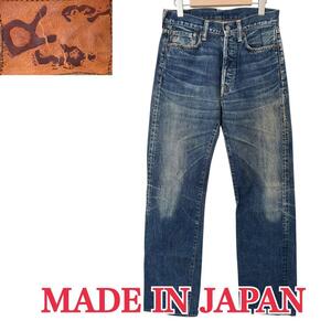 サイズW29≒73cm★45RPM★日本製 デニムパンツ ジーパン ジーンズ 赤耳 セルビッチ フ MADE IN JAPAN メンズ B-934 古着公園