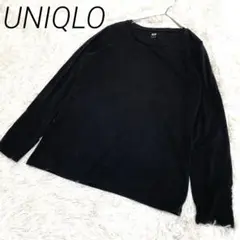 UNIQLO ブラック 長袖 Tシャツ Lサイズ シンプル　カジュアル