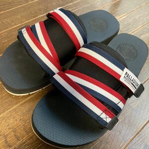 PALLADIUM OUTDOORSY SLIDEベルクロ サンダル24センチビーチサンダル夏マジックテープ黒トリコカラー美品メンズジュニアもok