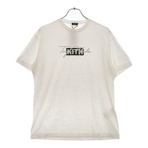 KITH キス 24SS ×TaylorMade Script Tee テーラーメイド ボックスロゴ スクリプト半袖Tシャツ ホワイト 24-073-060-0090