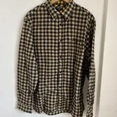 匿名配送Stüssy XL 長袖ネルシャツ 黒とベージュMADE IN USA